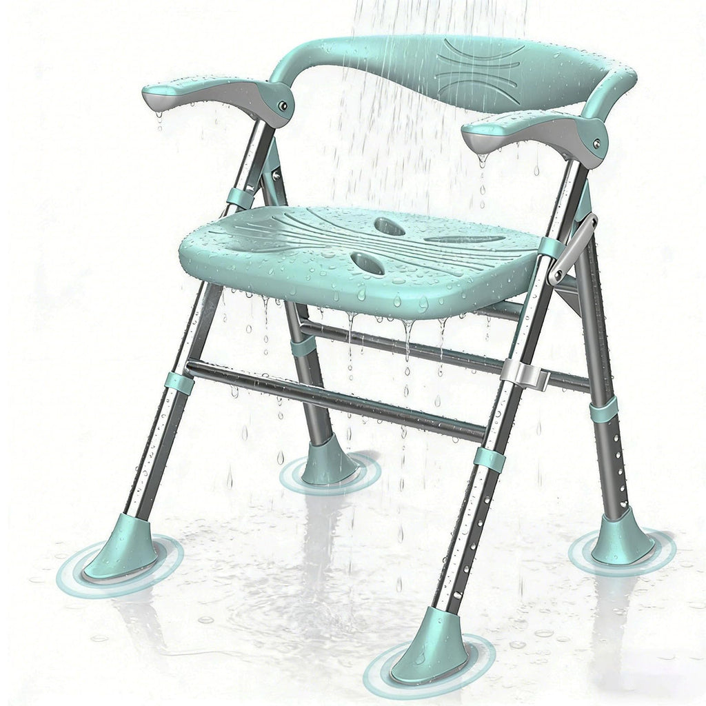Heavy Duty Shower Chair with Arms and Back Y44568