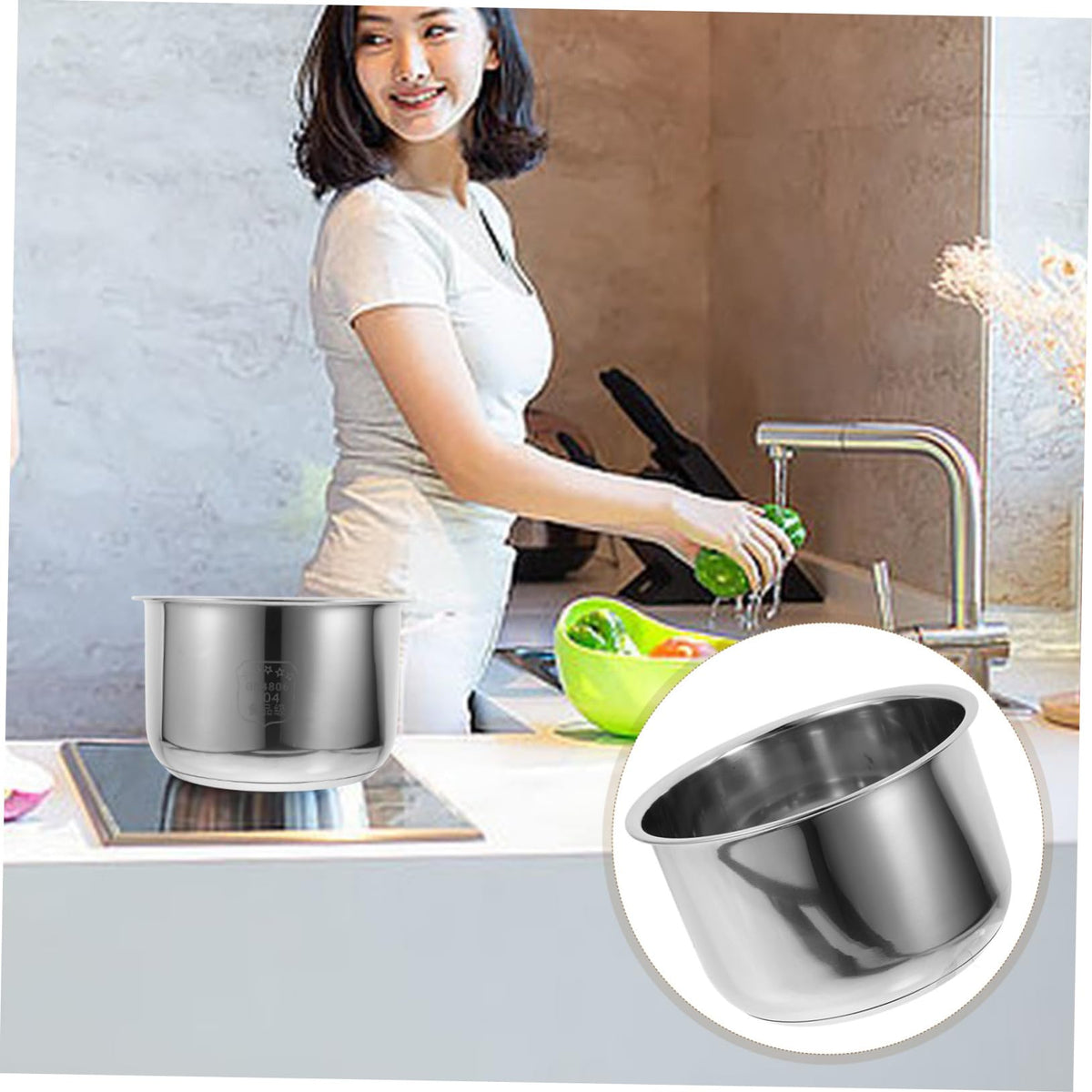 3L Stainless Steel Inner Cooking Pot Q720742