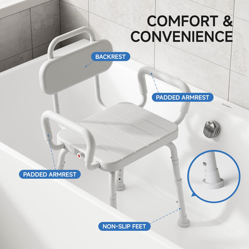 Swivel Shower Chair with Back and Arm B496292