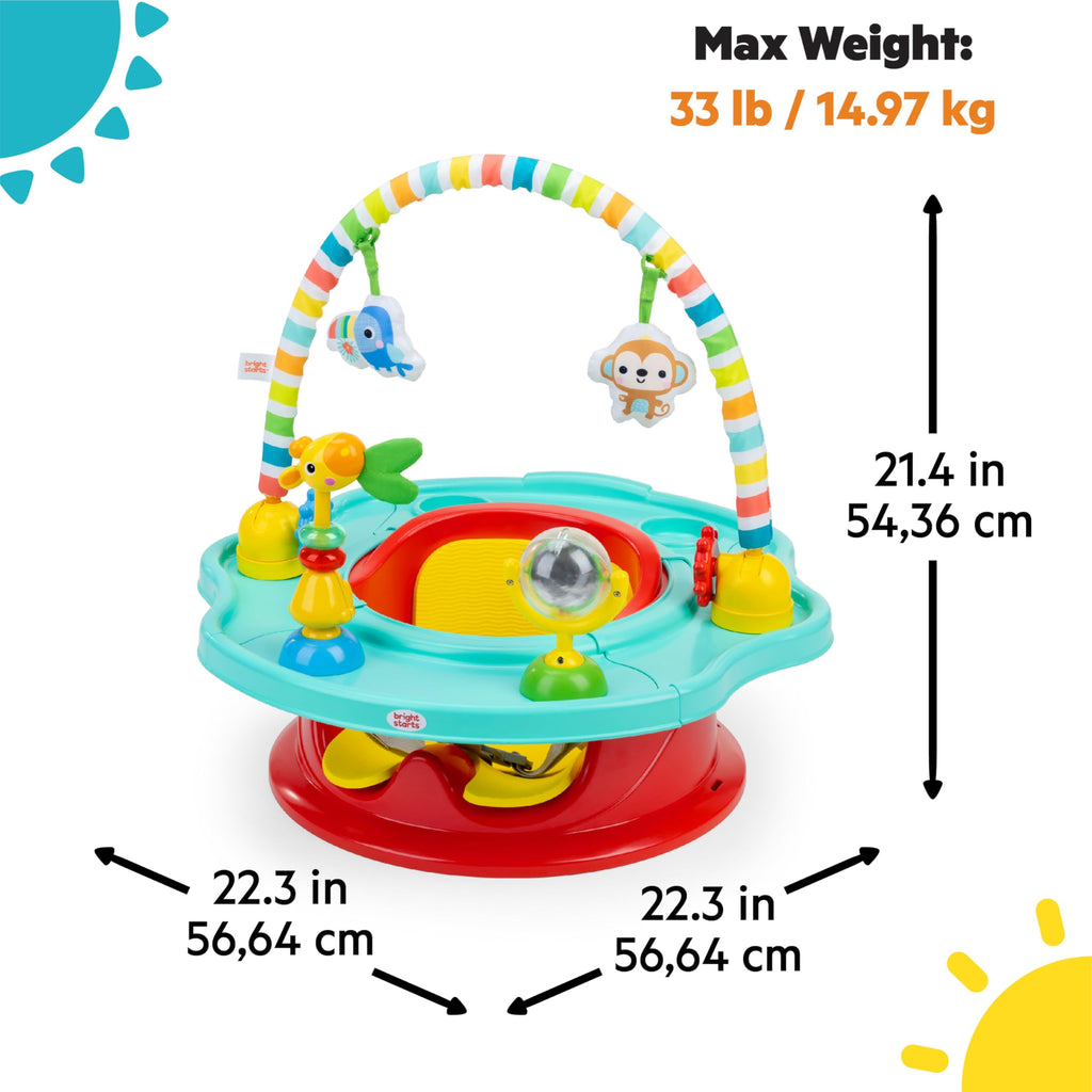 3-in-1 Baby Activity Seat with Toys, Snacking Tray, Booster Seat C863486