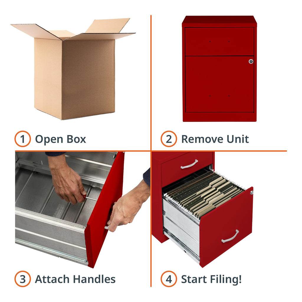 2 Drawer Locking Steel Filing Cabinet Z2595