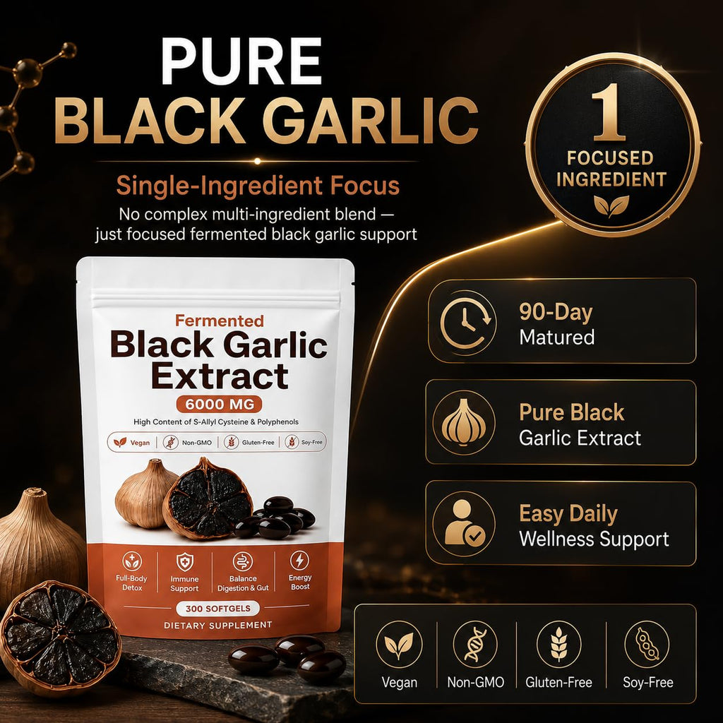 Fermented Black Garlic Extract Softgel 300 Capsules A840501