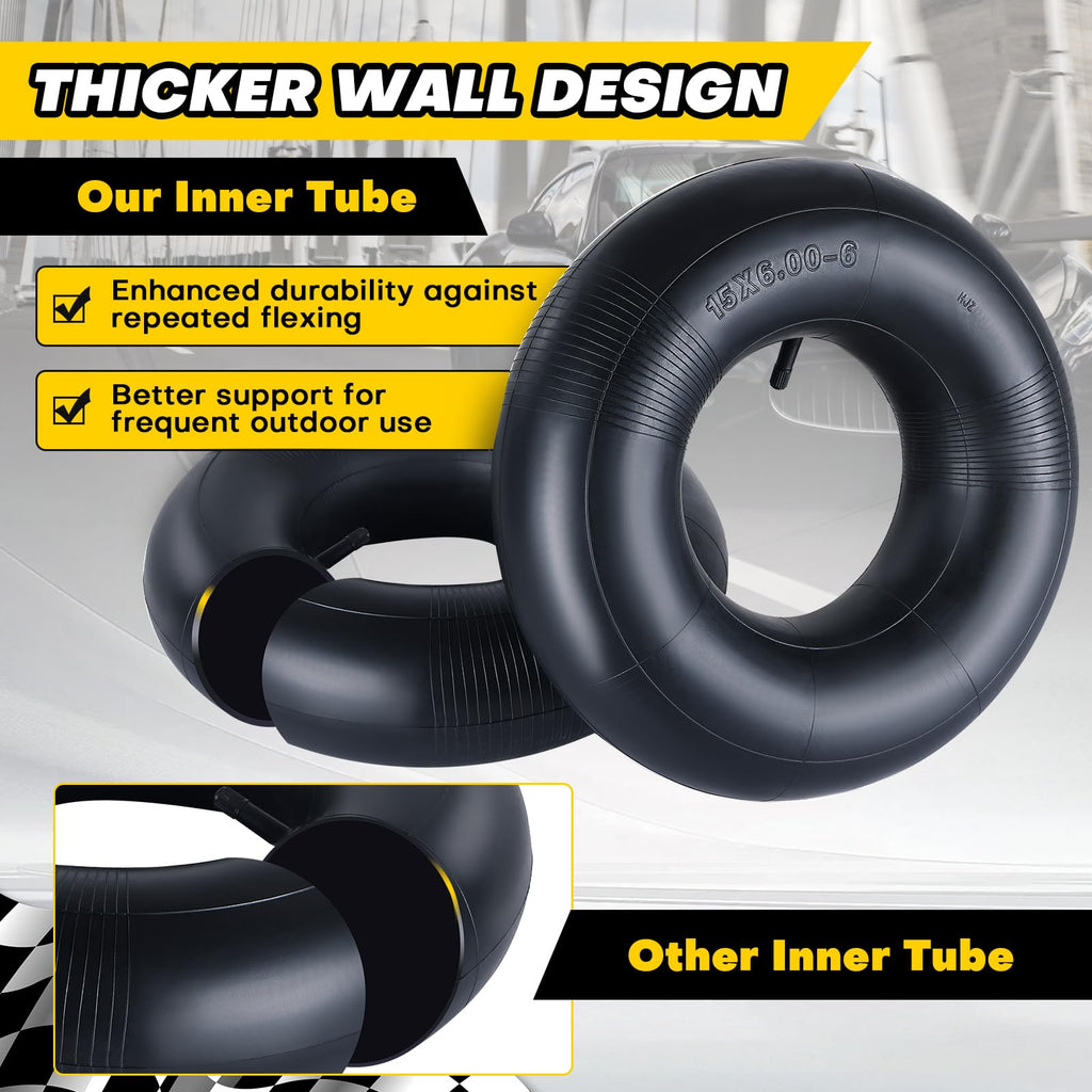 15x6.00-6 Tire Inner Tubes with TR-13 Valve Stem S43738