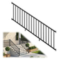36 in. x 8 ft. Matte Black Aluminum Stair Railing Kit I8530