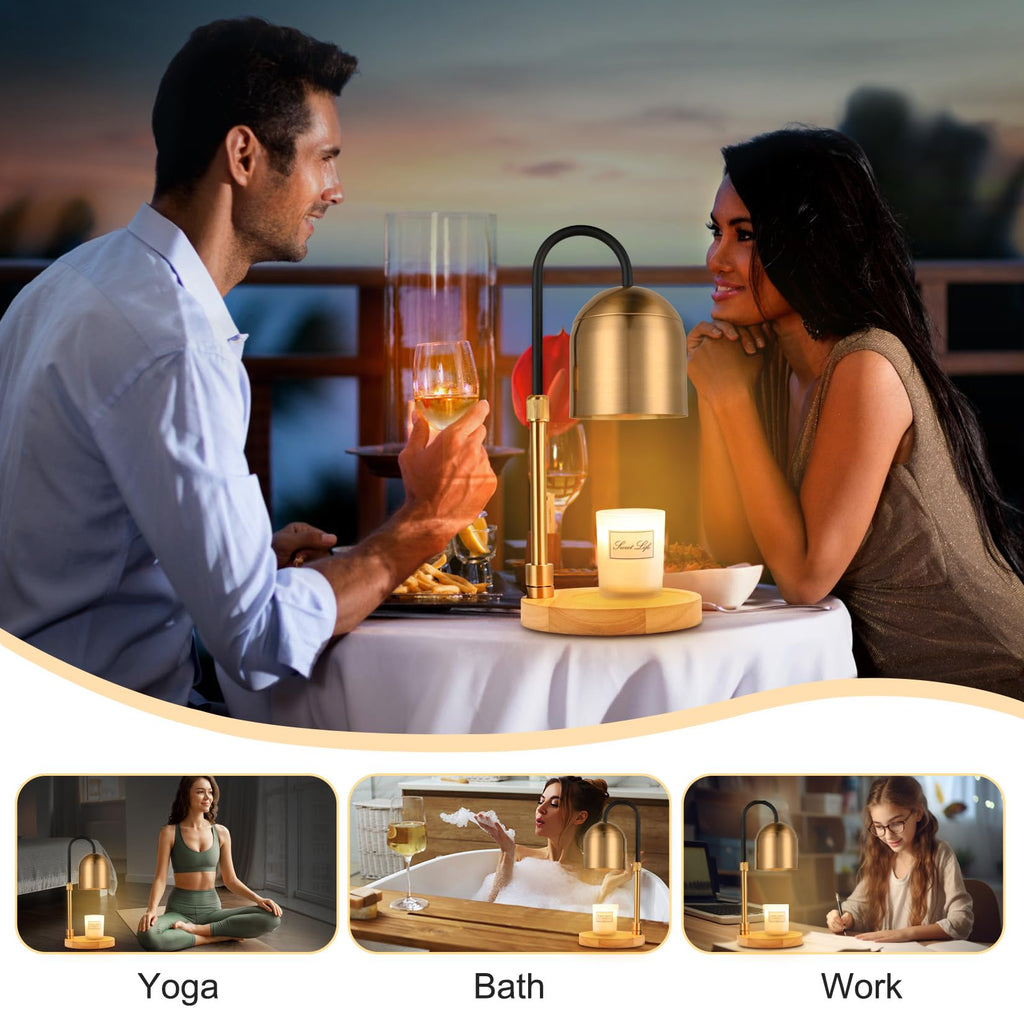 Dimmable Electric Candle Warmer Lamp with Timer V1318