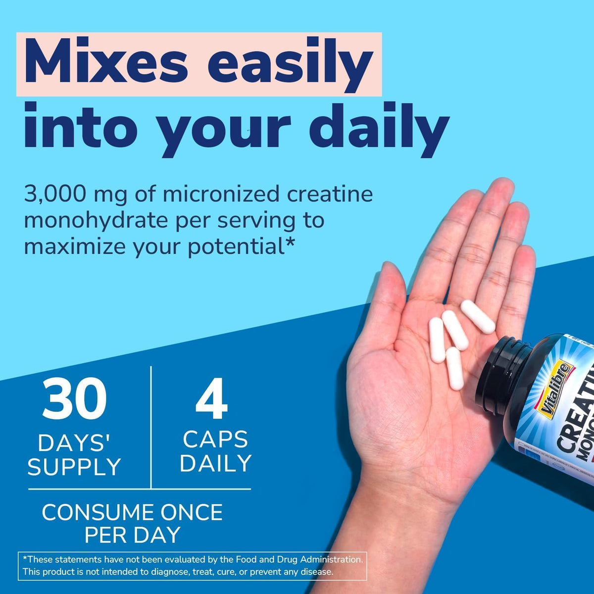 Micronized Creatine Monohydrate 3000 mg 120 Capsules Z625343
