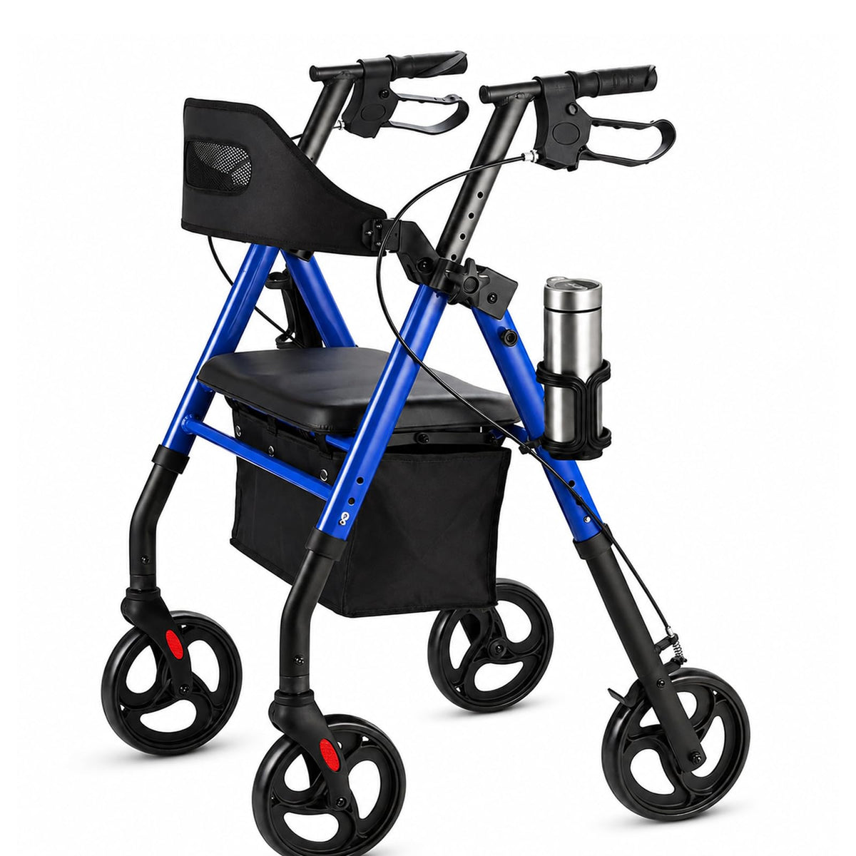 Rollator Walker with Seat 350 lb Capacity M55824