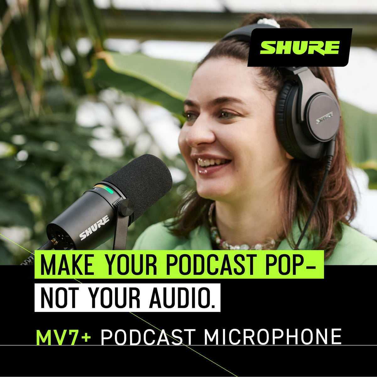 Black USB-C XLR Dynamic Microphone E92475