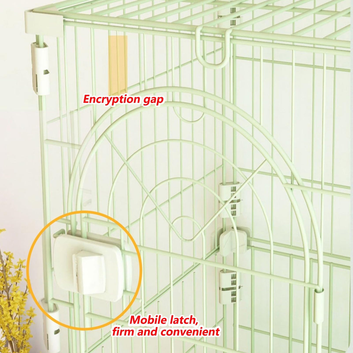 3/4-Tier Wire Cat Cage Playpen Kennel with Hammock B6807
