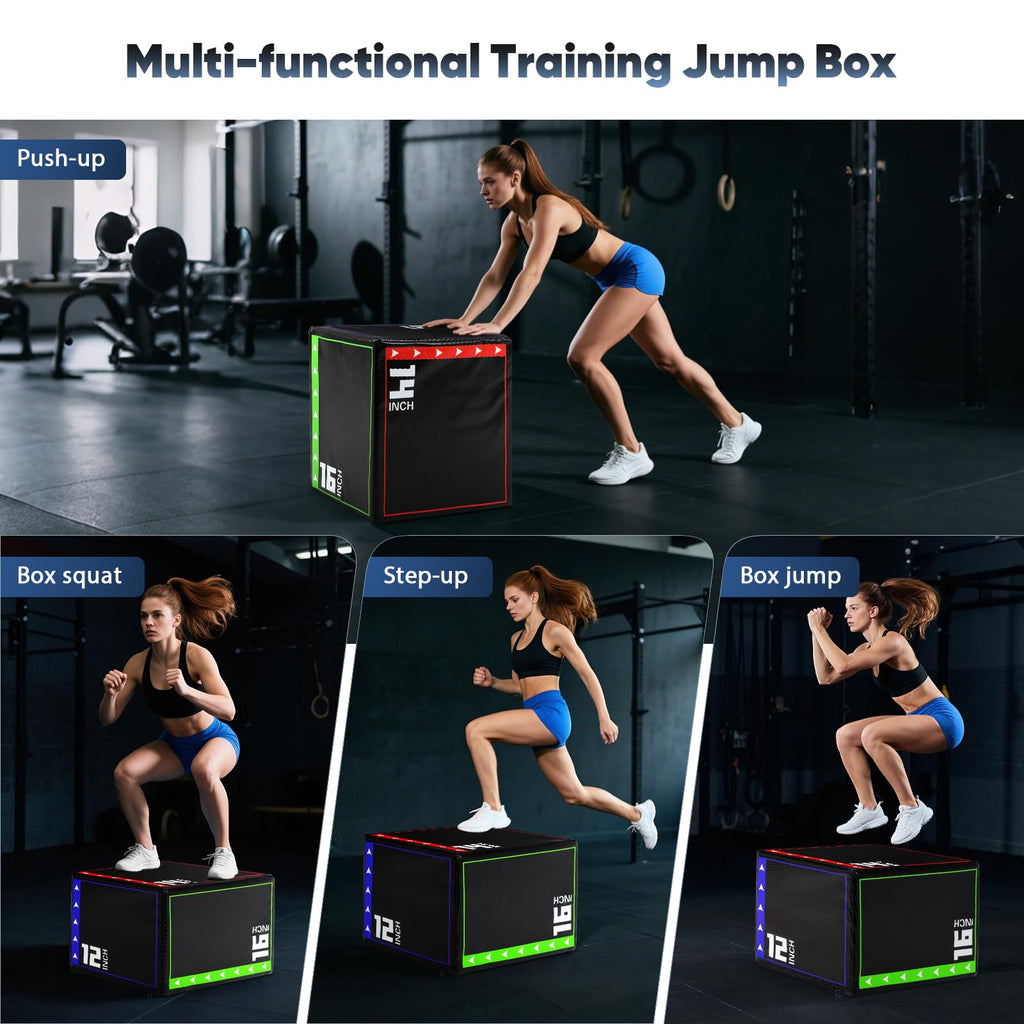 3 in 1 Foam Plyometric Jump Box V388