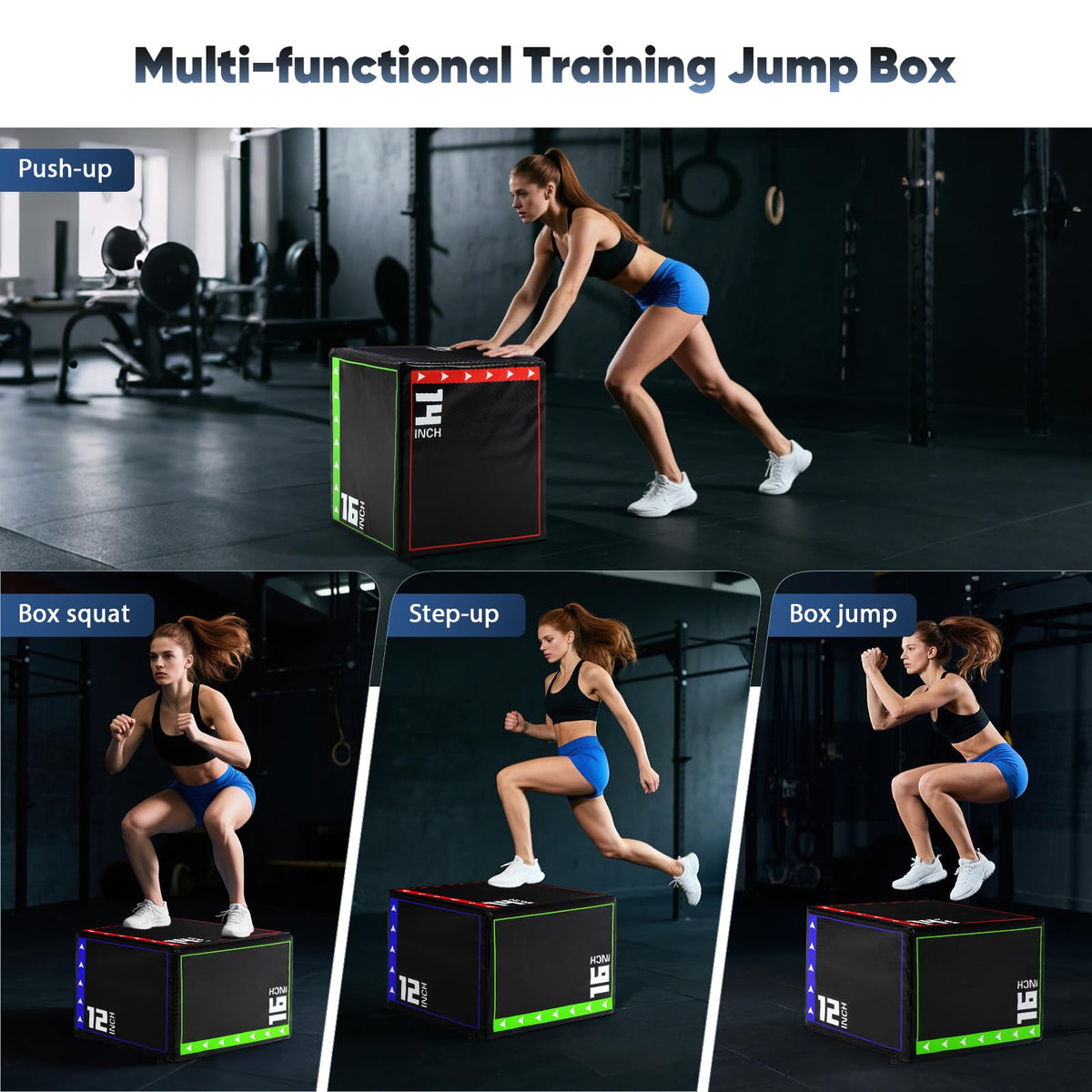 3 in 1 Foam Plyometric Jump Box V388