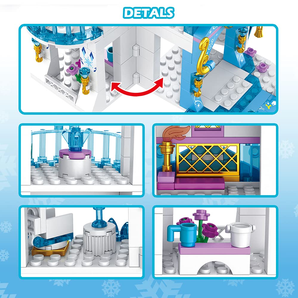 Girls Castle Building Blocks 377 Pieces Construction Toys Set M708