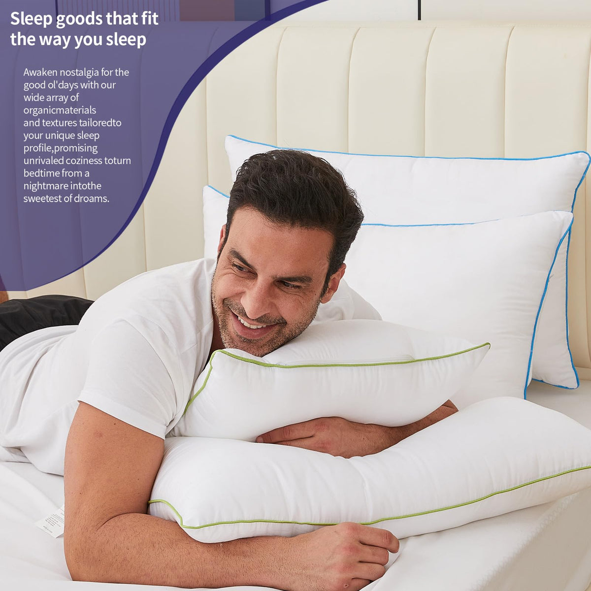 King Size Down Alternative Pillows Set of 2 P3431