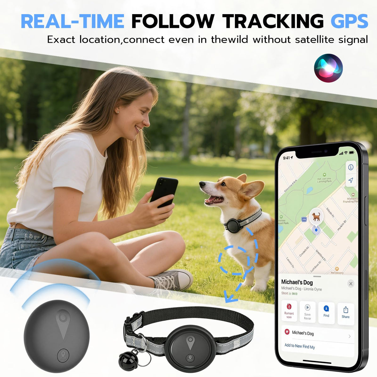 GPS Pet Tracker for Dogs & Cats P8945