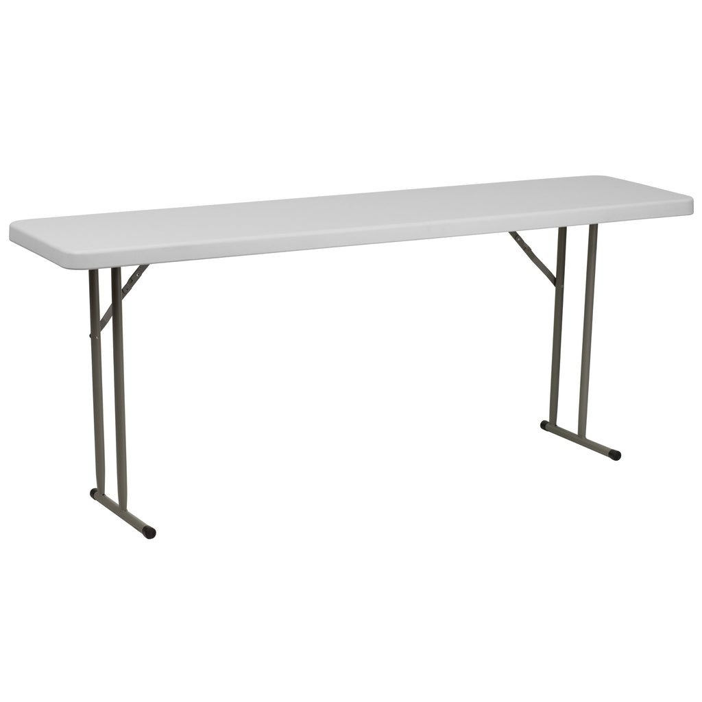 6 ft Plastic Folding Training Table B7251