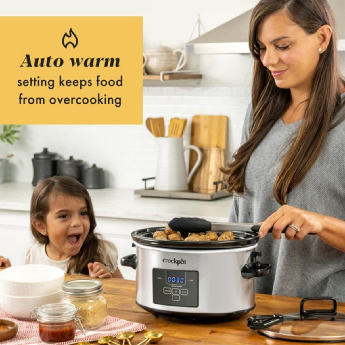 Programmable Slow Cooker, 4 Quart Oval I98496