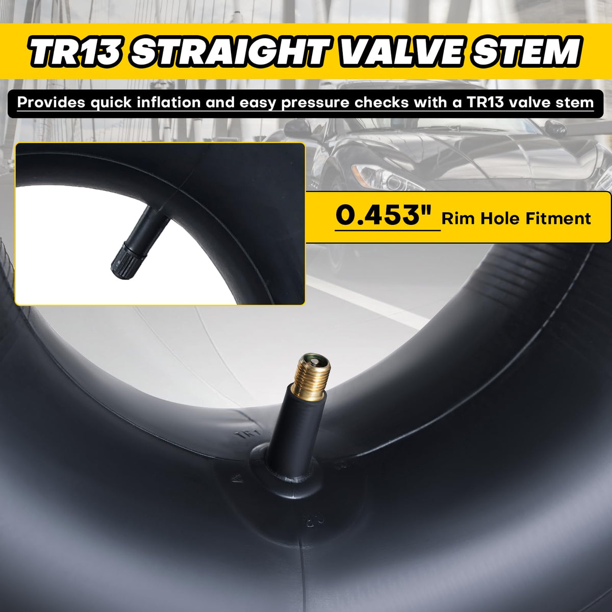 15x6.00-6 Tire Inner Tubes with TR-13 Valve Stem S43738
