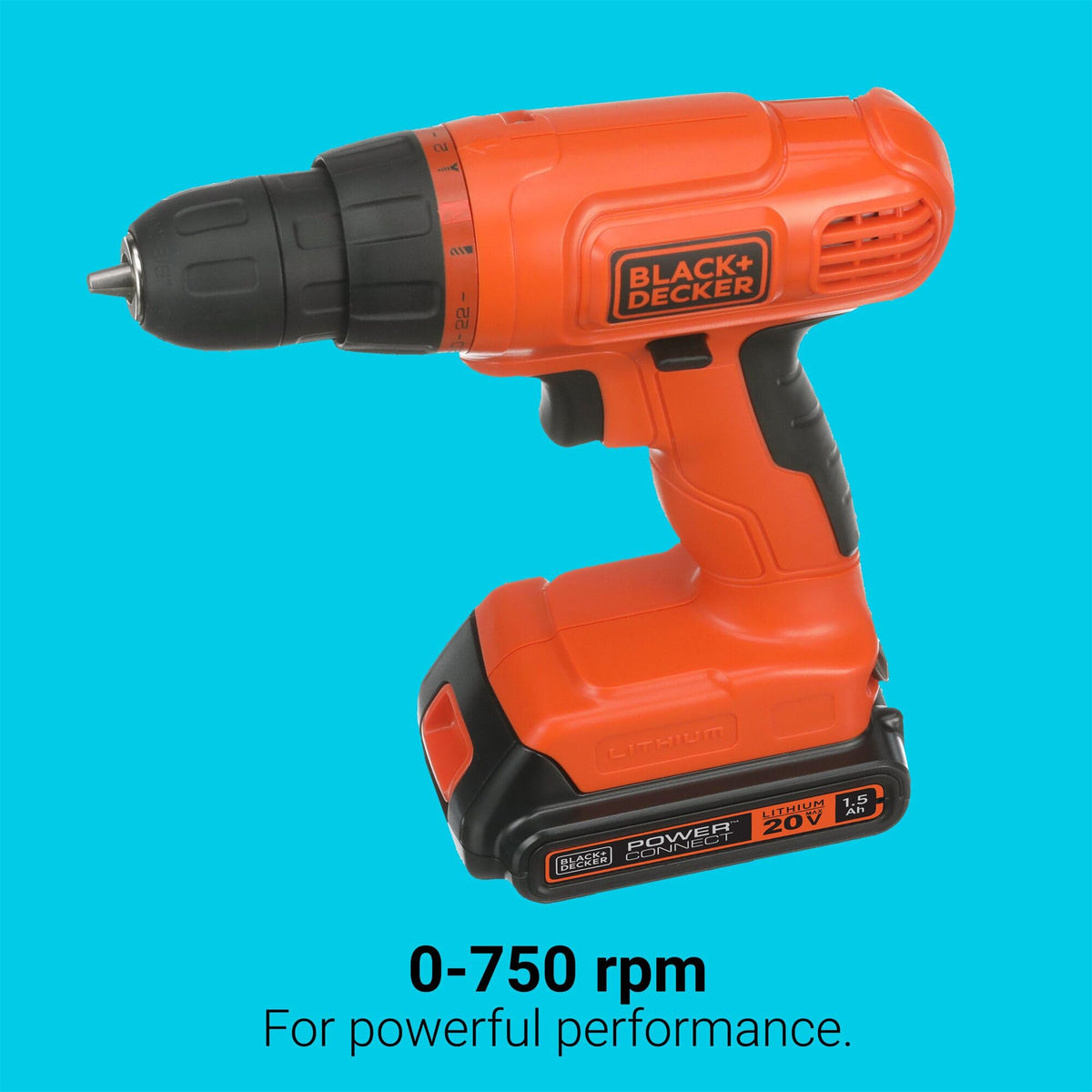 Cordless Drill Driver Kit with Drill Bit Set and Sockets, 100 pc. L42388