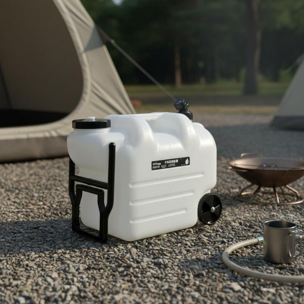 Portable Water Jug with Wheels and Built-In Tap P647926