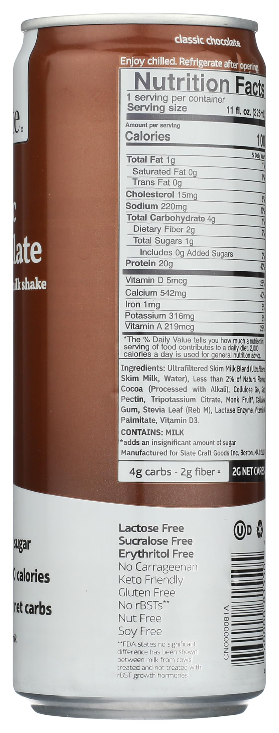 High Protein Chocolate Milk Shake 11 Fl Oz K756465