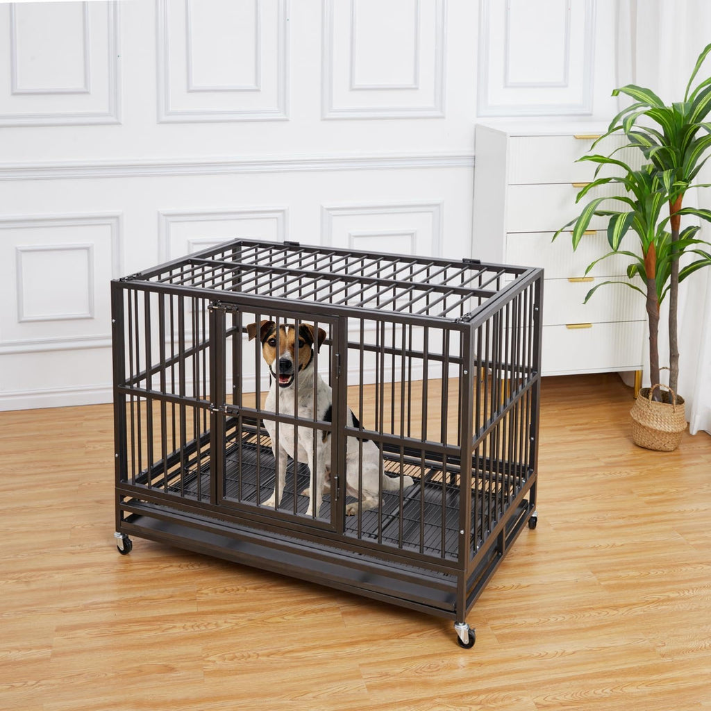 48 in Heavy Duty Dog Crate with Wheel Y300490