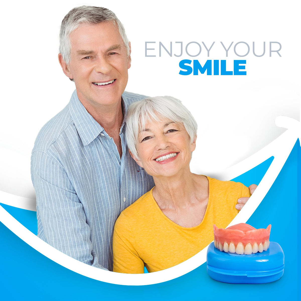 Customizable Dentures Kit with 12 Pieces N93582