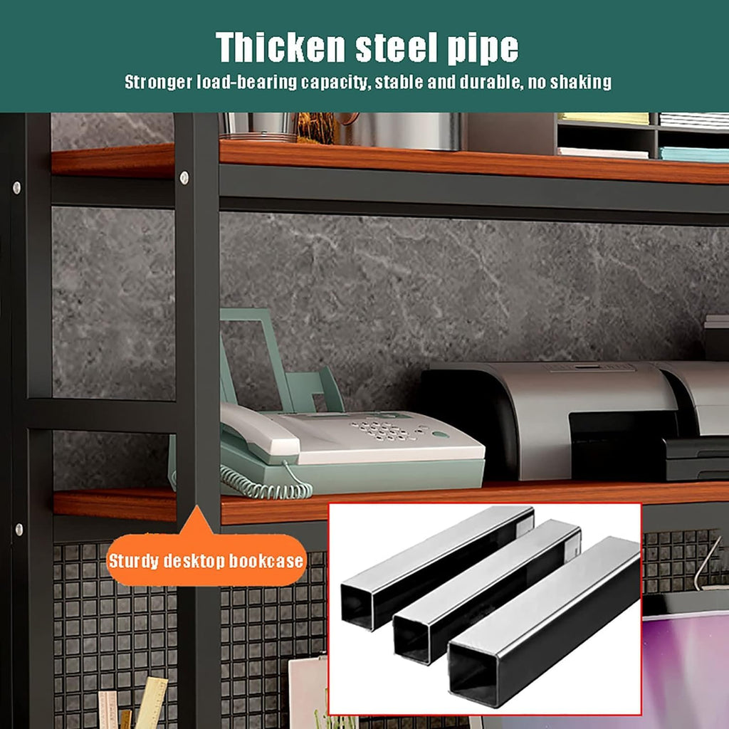3-Tier Wood Desktop Bookshelf Q733