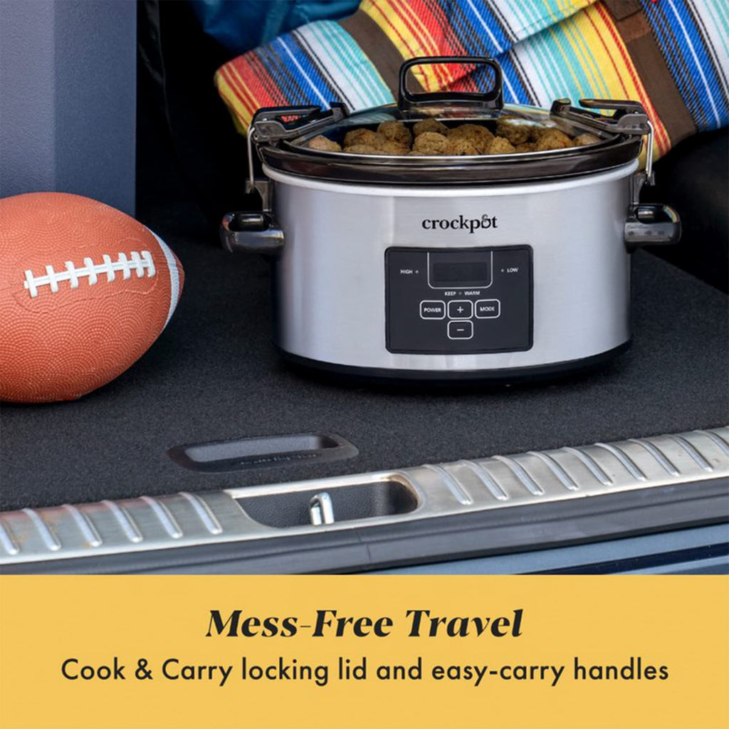 Programmable Slow Cooker, 4 Quart Oval I98496