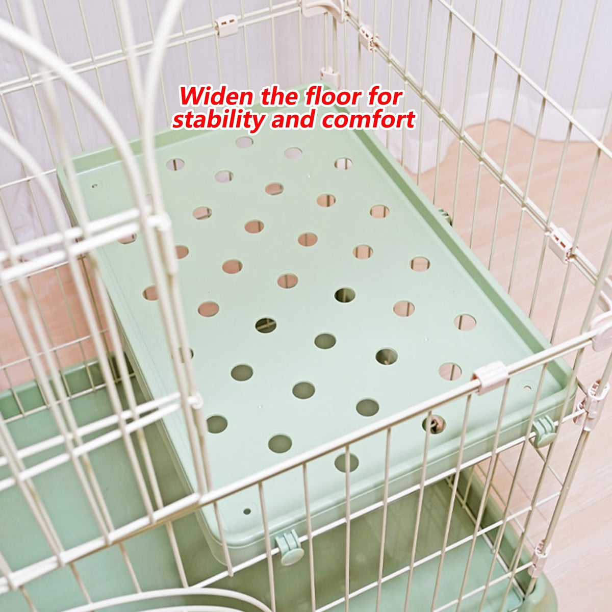 3/4-Tier Wire Cat Cage Playpen Kennel with Hammock B6807