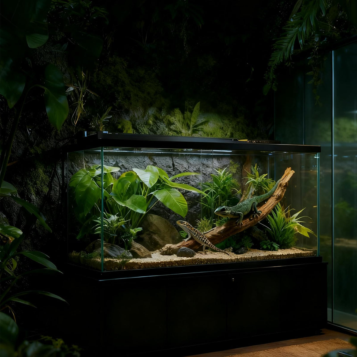 15W T5 HO UVB Terrarium Hood with Detachable Curved Reflector P266528