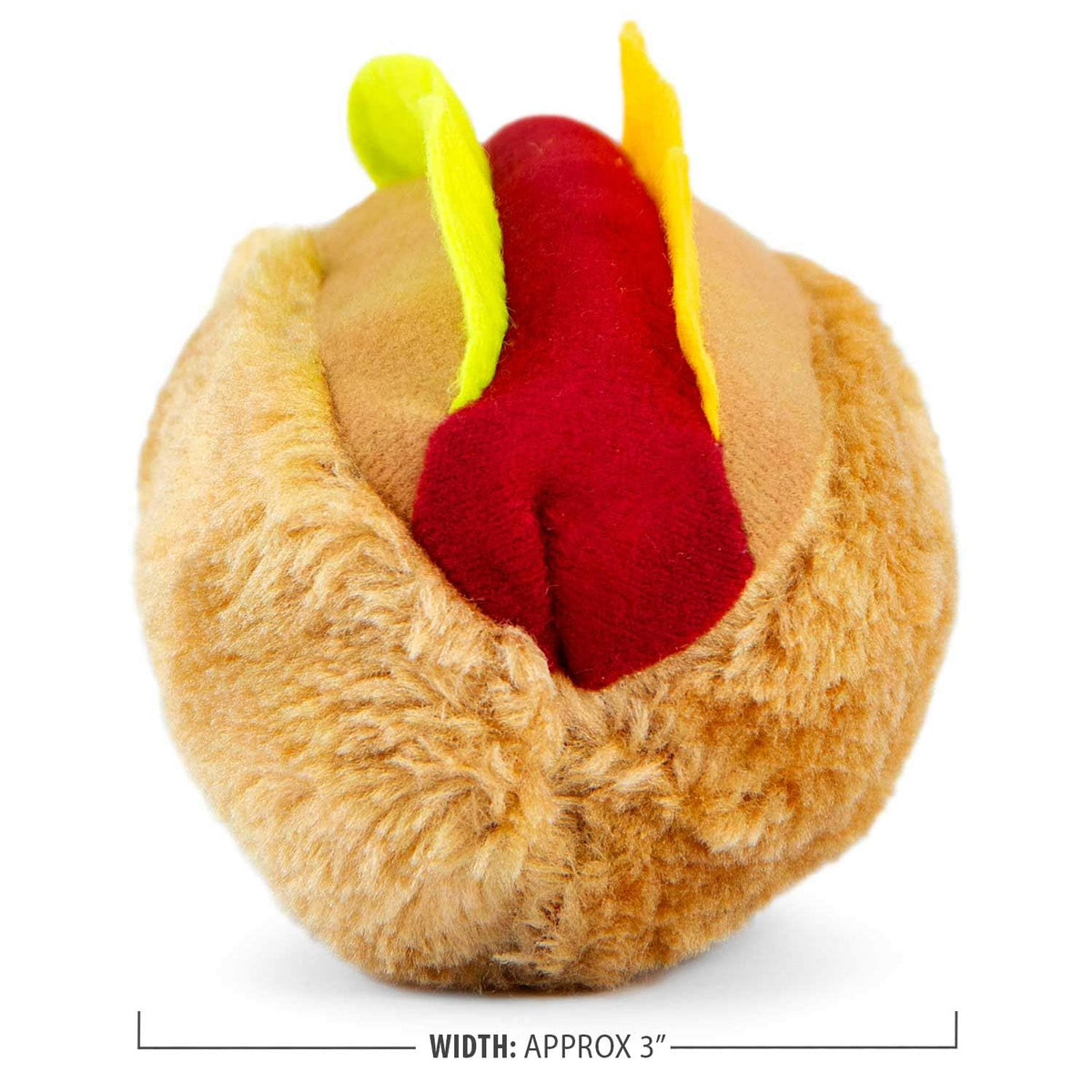 Plush Food Themed Dog Toy with Squeaker, 6 inch S481246