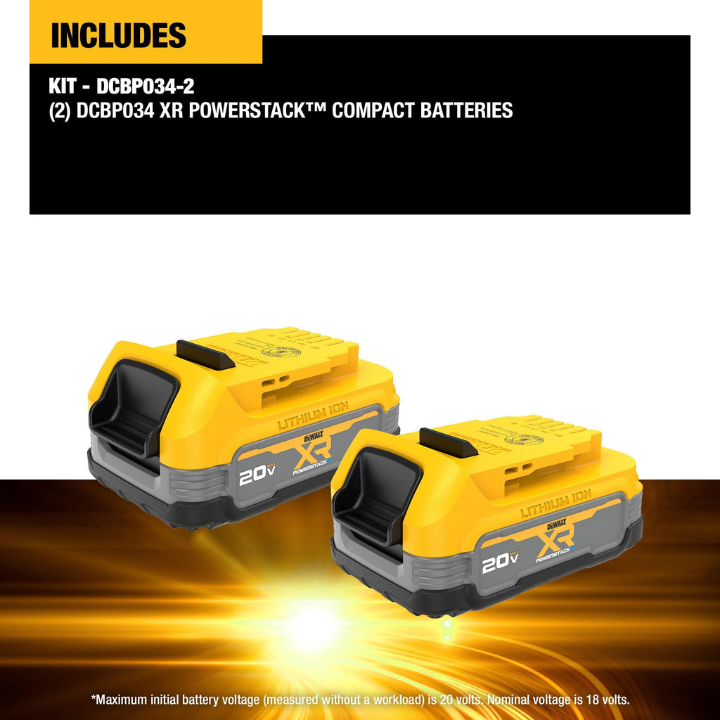 20V MAX Lithium Ion Battery 2 Pack B371458