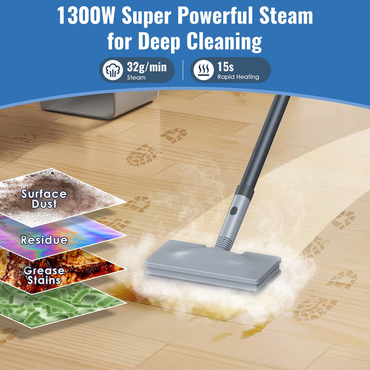 Steam Mop & Handheld Steam Cleaner U81600