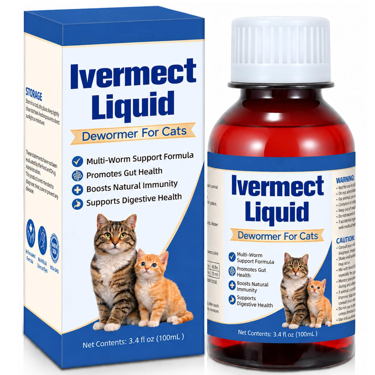 Broad Spectrum Cat Dewormer 100mL M916