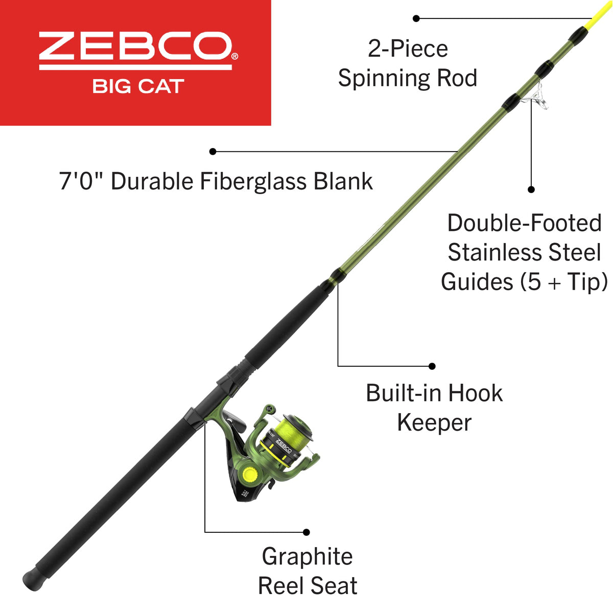 Spinning Reel and Fishing Rod Combo T83488