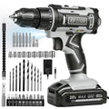 Cordless Drill with 25Nm max, Drill Bits Kit, Gray R734859