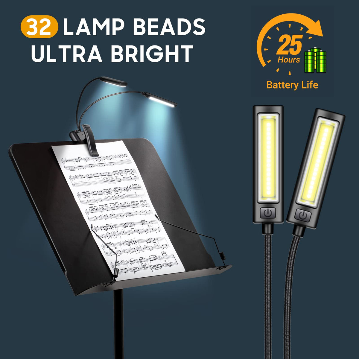6 IN 1 Sheet Music Stand with Carrying Bag Metal Portable E8085