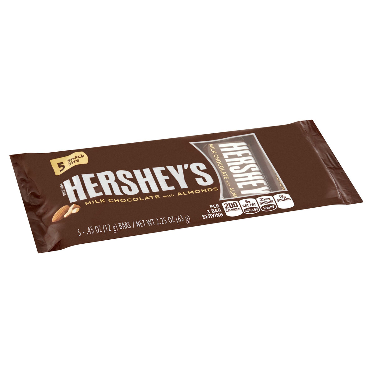 Milk Chocolate with Almonds Snack Size 2.25 oz B6371
