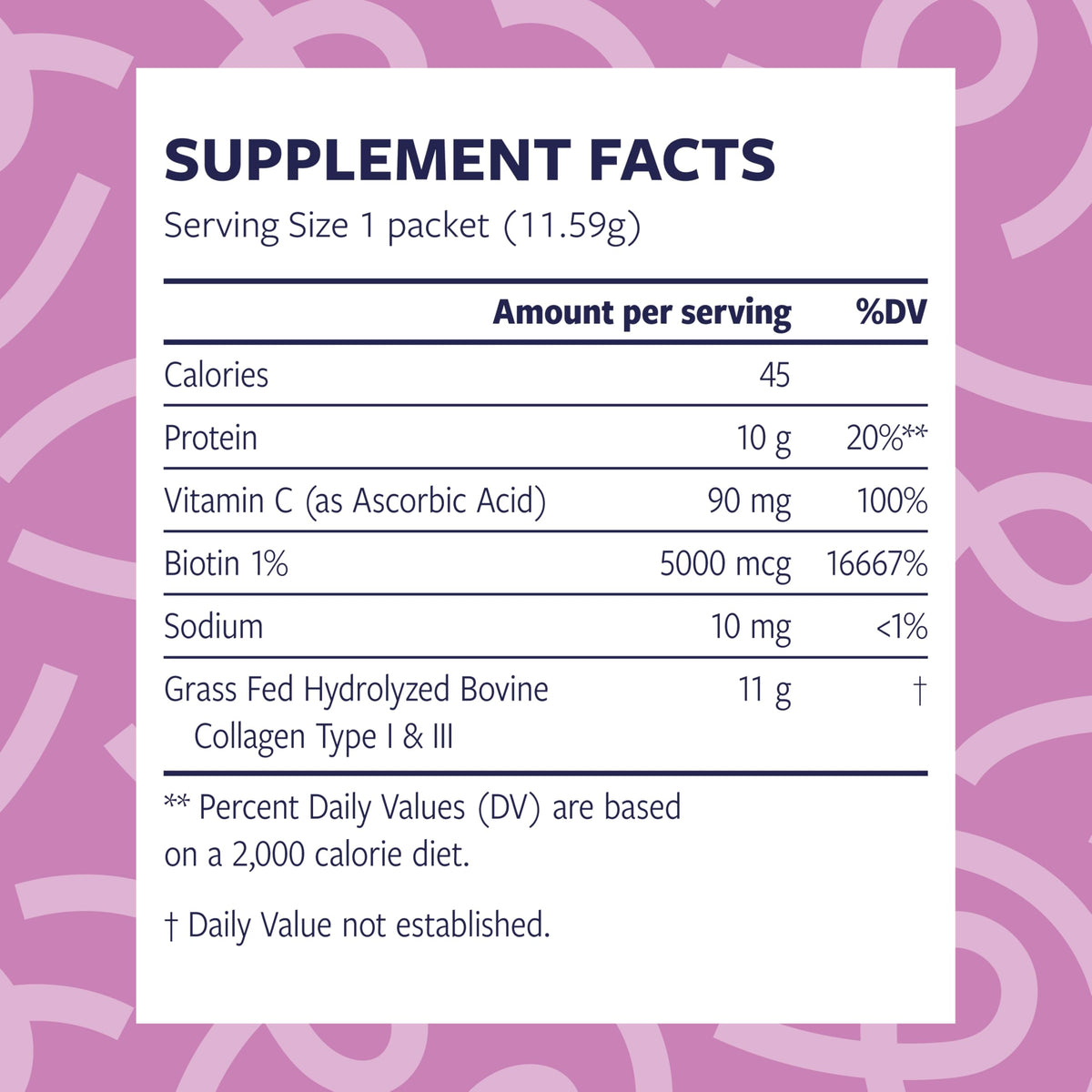 Hydrolyzed Collagen Peptides Powder Packets 20 Servings B239576