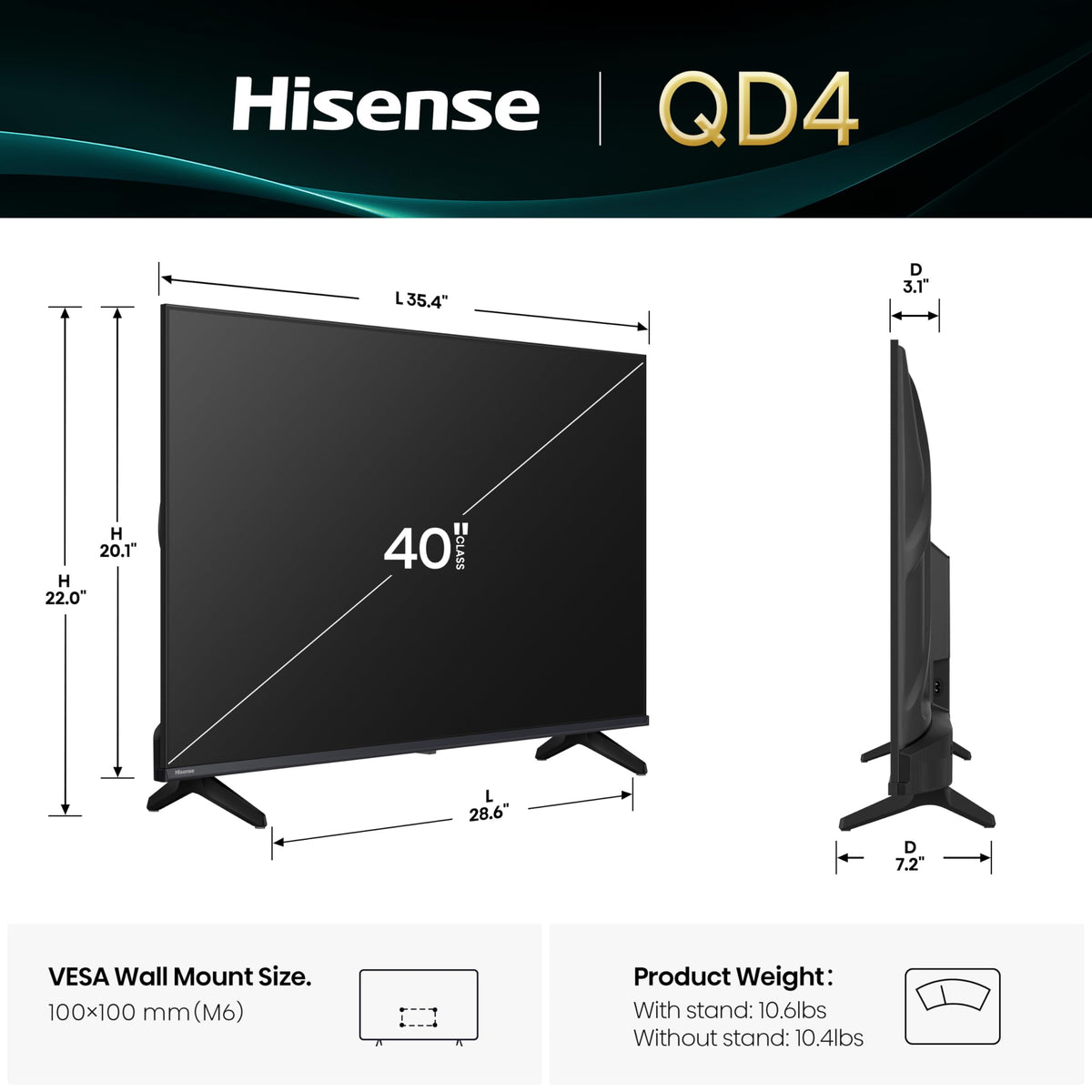 40-Inch QD4 Hi-QLED FHD Smart Fire TV N6797