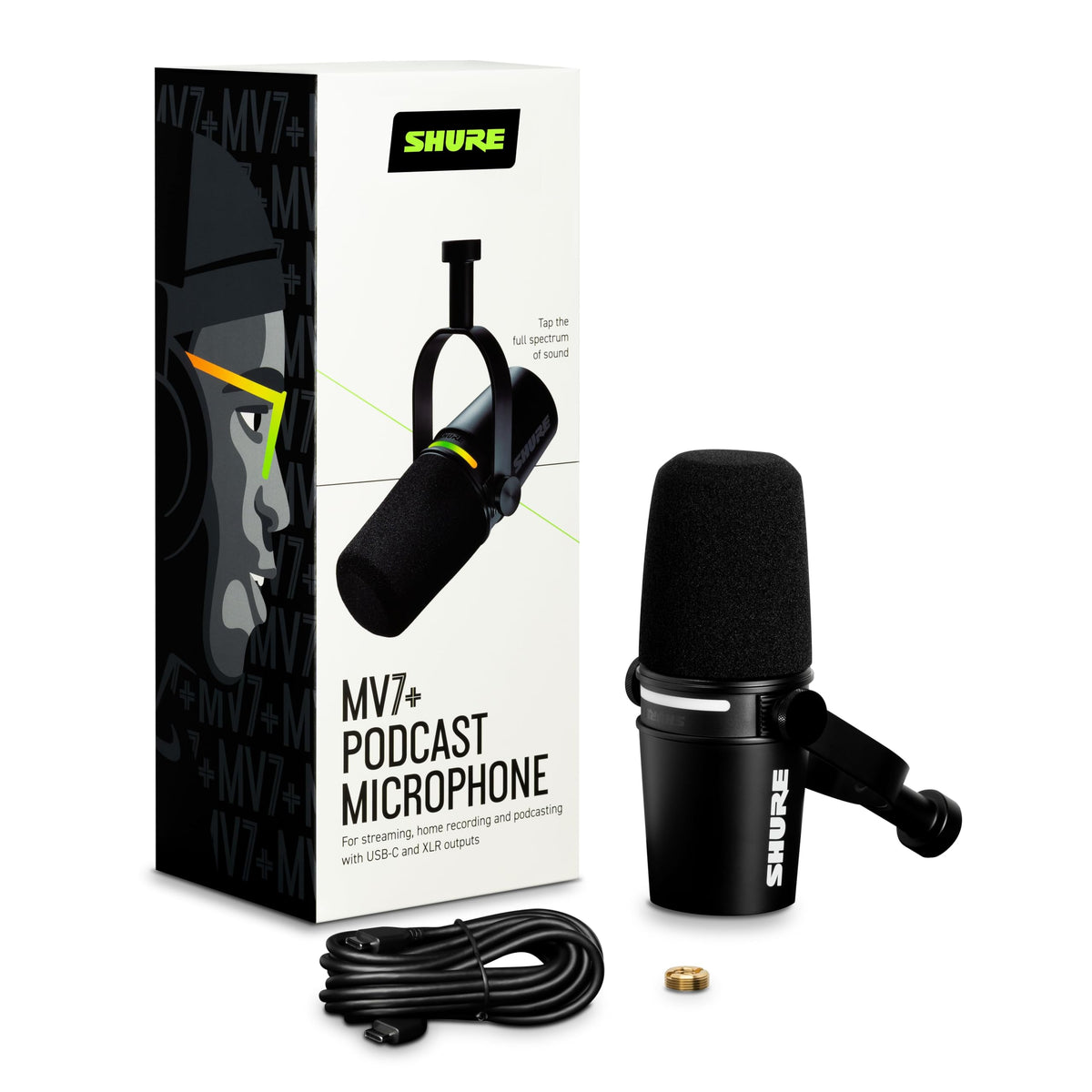Black USB-C XLR Dynamic Microphone E92475