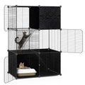 3-Tier Detachable Metal Wire Cat Cage X70739