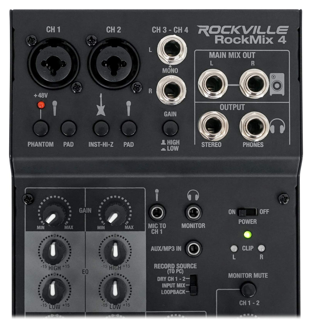 4-Channel Pro Recording Mixer with USB Interface L6266