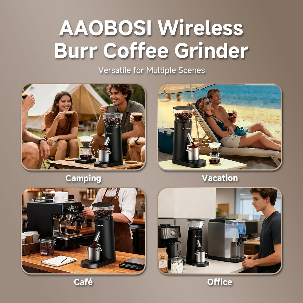Cordless Burr Coffee Grinder with 60 Settings V518