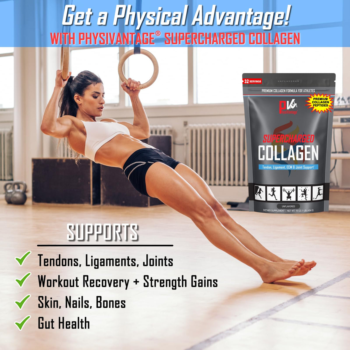 Collagen Peptides Powder Unflavored 16oz K225