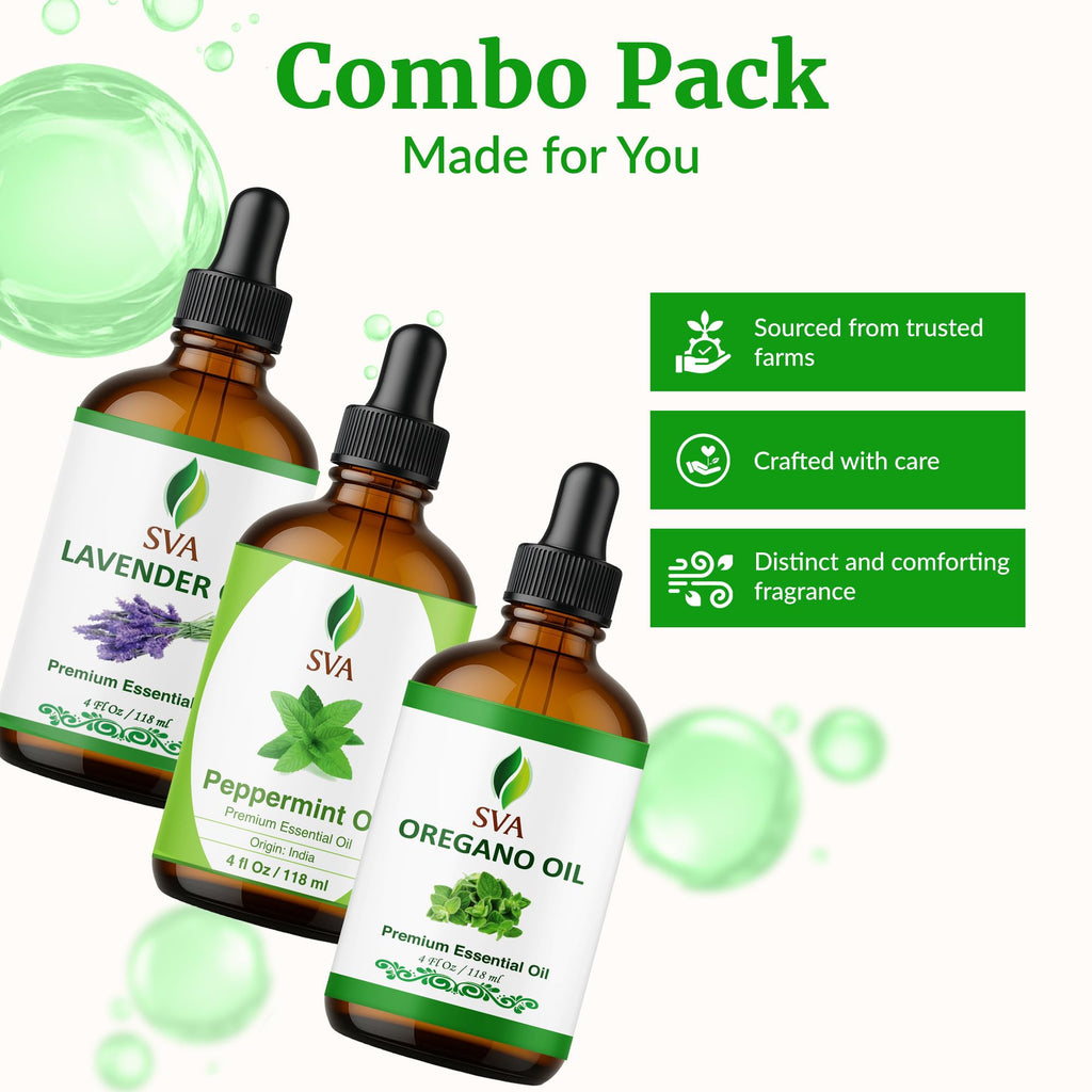 Oregano Aromatic Trio Glass Bottles with Droppers 4 Fl oz L861921