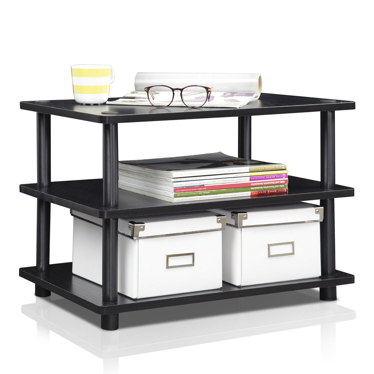 3-Tier Corner TV Stand for TV up to 25 Inch F6725