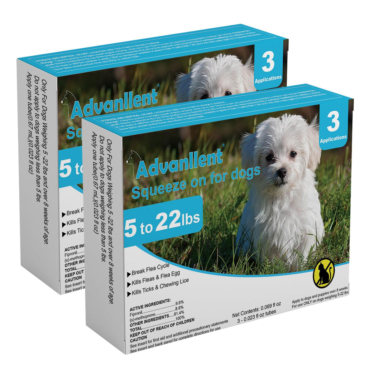 Flea and Tick Prevention for Dogs 6 Doses O5147