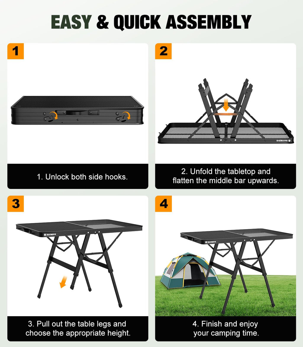 Portable Folding Grill Table Q8896