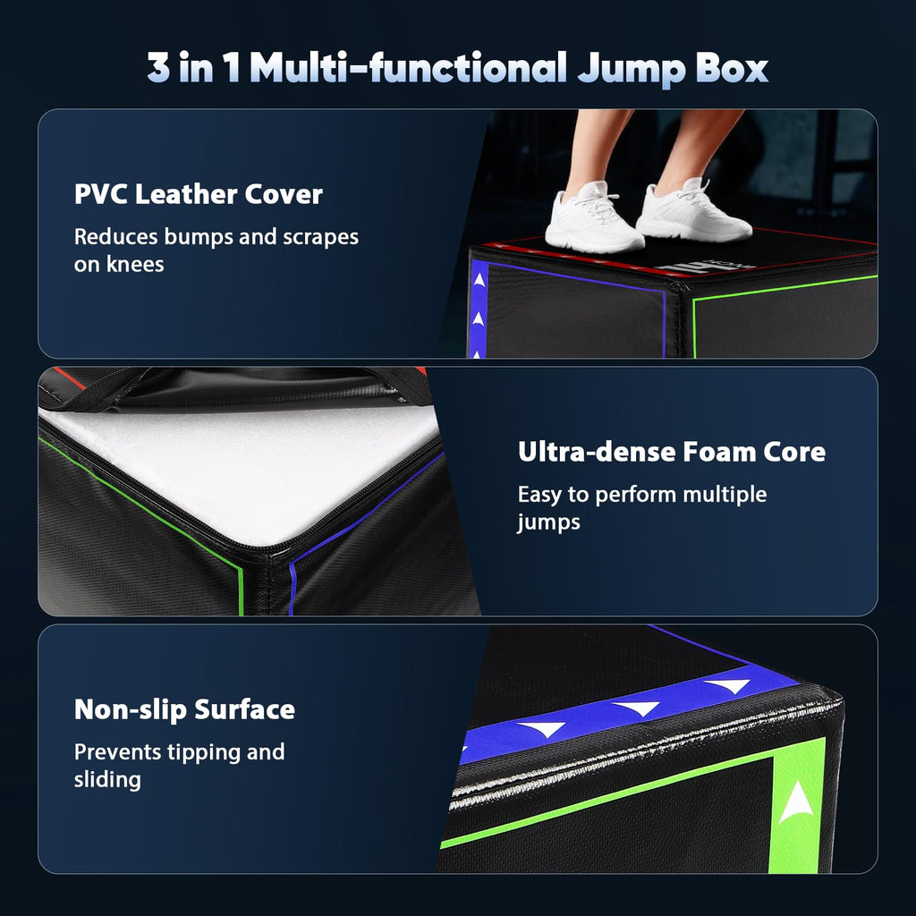 3 in 1 Foam Plyometric Jump Box V388